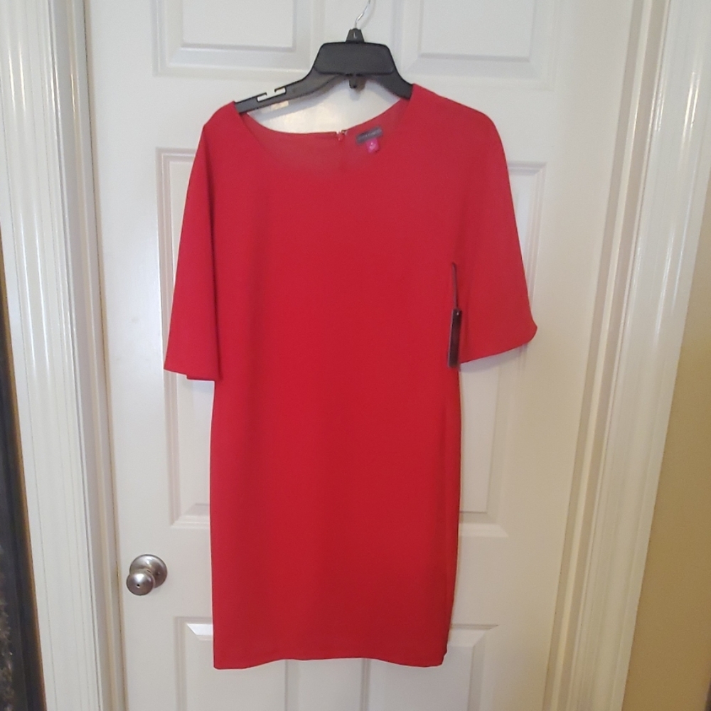 Vince Camuto Red Coctail Dress Size 6 NWT